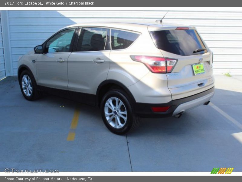 White Gold / Charcoal Black 2017 Ford Escape SE