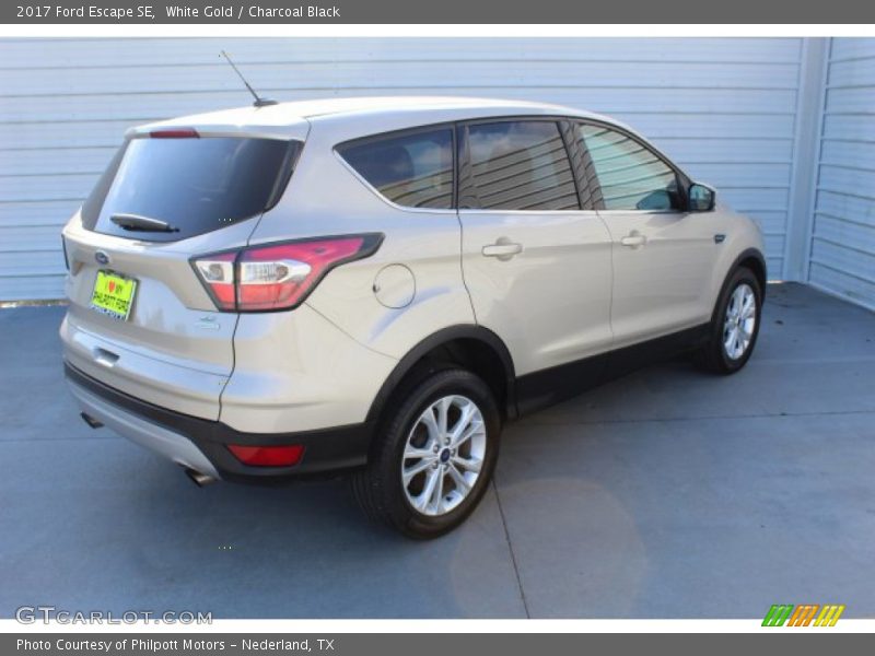 White Gold / Charcoal Black 2017 Ford Escape SE