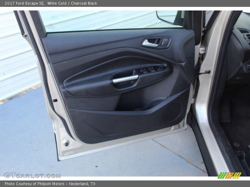 White Gold / Charcoal Black 2017 Ford Escape SE