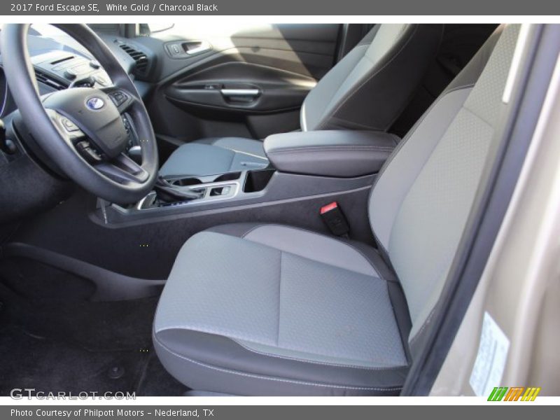 White Gold / Charcoal Black 2017 Ford Escape SE
