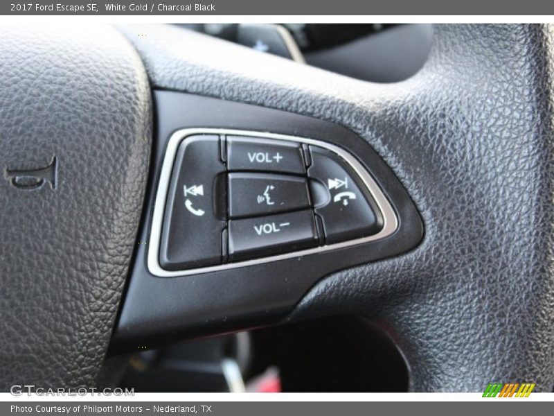 White Gold / Charcoal Black 2017 Ford Escape SE