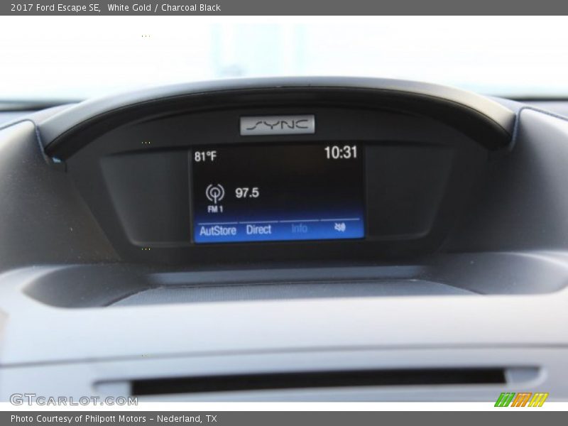 White Gold / Charcoal Black 2017 Ford Escape SE