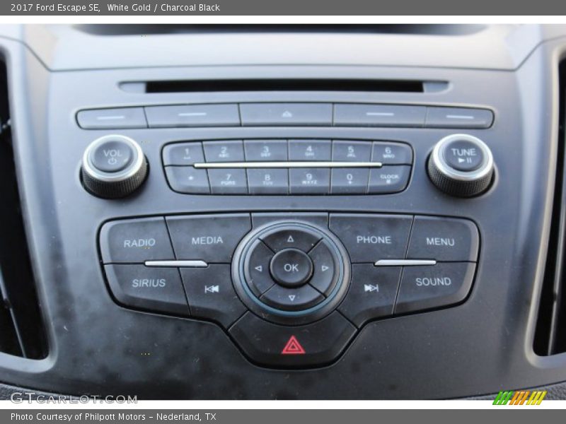 White Gold / Charcoal Black 2017 Ford Escape SE