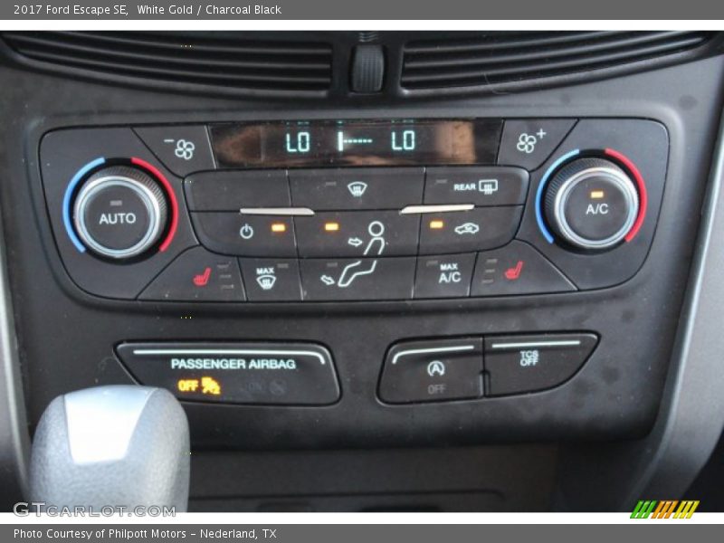 White Gold / Charcoal Black 2017 Ford Escape SE