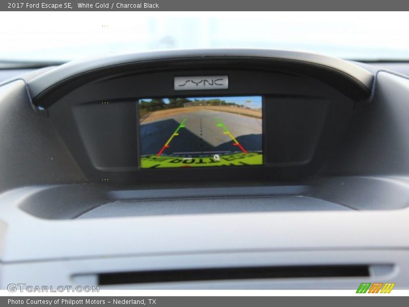 White Gold / Charcoal Black 2017 Ford Escape SE