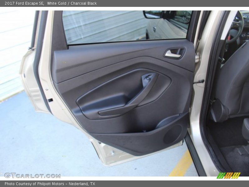 White Gold / Charcoal Black 2017 Ford Escape SE