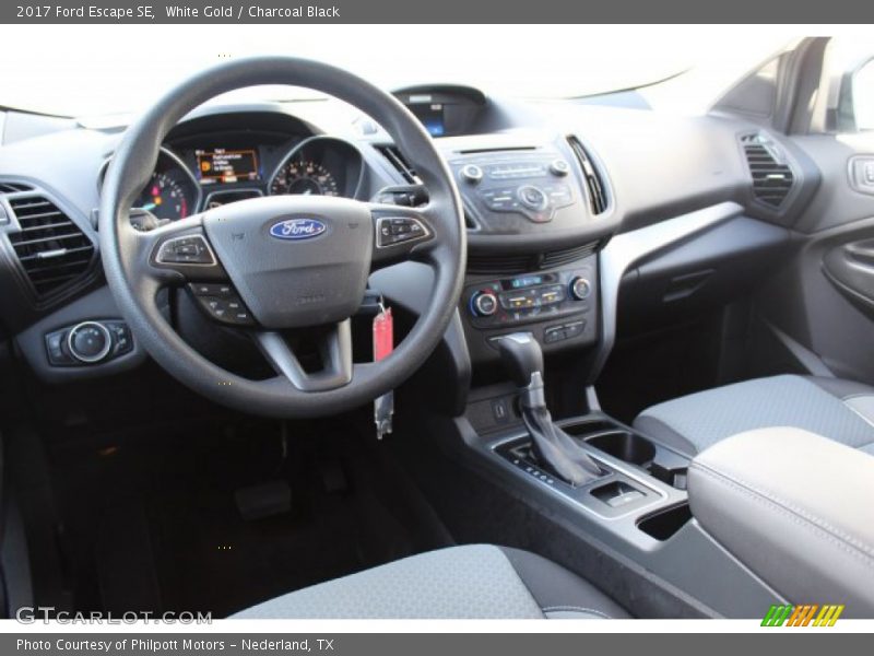 White Gold / Charcoal Black 2017 Ford Escape SE