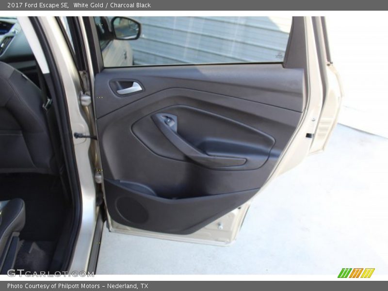 White Gold / Charcoal Black 2017 Ford Escape SE