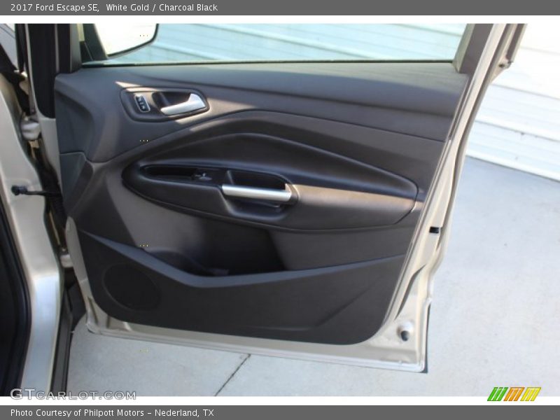 White Gold / Charcoal Black 2017 Ford Escape SE