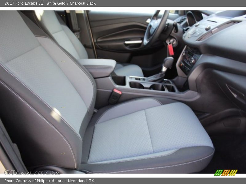 White Gold / Charcoal Black 2017 Ford Escape SE
