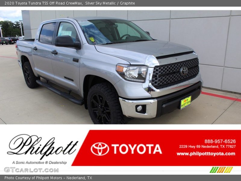 Silver Sky Metallic / Graphite 2020 Toyota Tundra TSS Off Road CrewMax