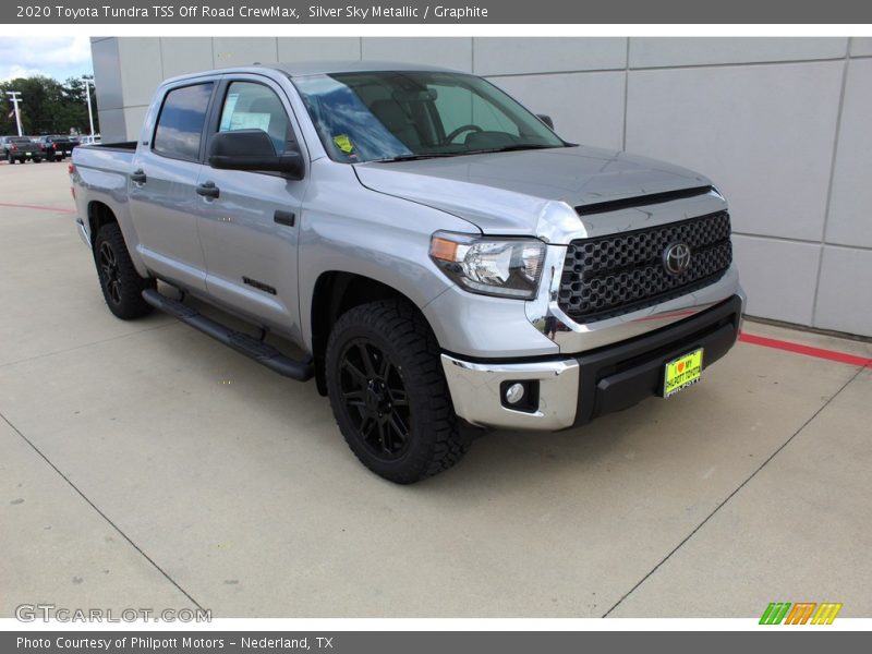 Silver Sky Metallic / Graphite 2020 Toyota Tundra TSS Off Road CrewMax
