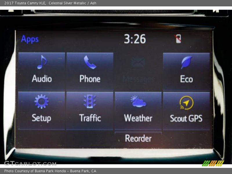 Celestial Silver Metallic / Ash 2017 Toyota Camry XLE