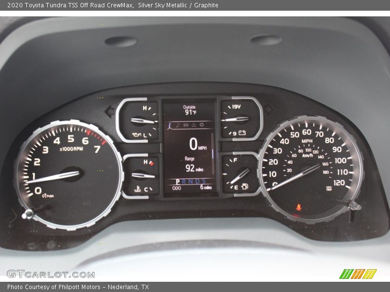 Silver Sky Metallic / Graphite 2020 Toyota Tundra TSS Off Road CrewMax