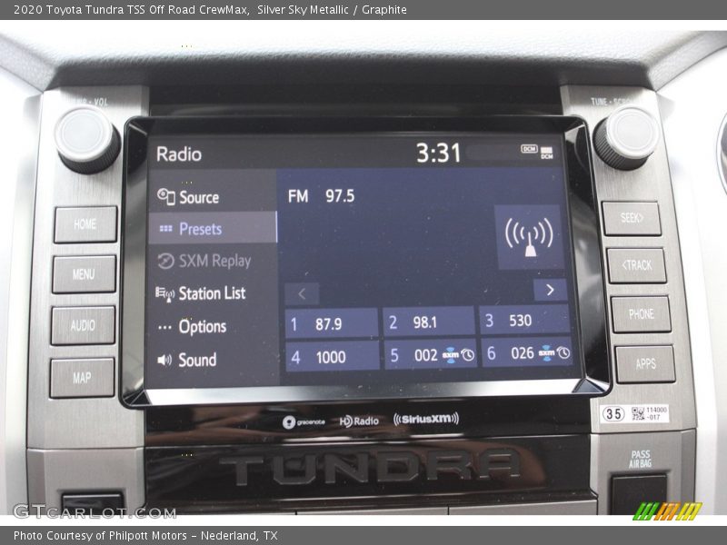 Silver Sky Metallic / Graphite 2020 Toyota Tundra TSS Off Road CrewMax