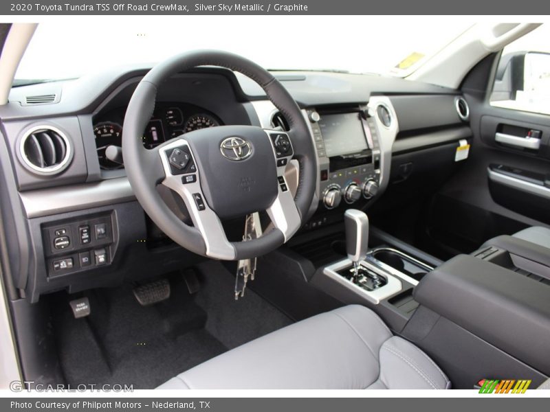 Silver Sky Metallic / Graphite 2020 Toyota Tundra TSS Off Road CrewMax
