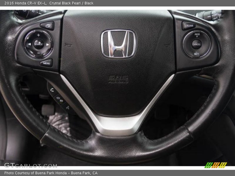 Crystal Black Pearl / Black 2016 Honda CR-V EX-L