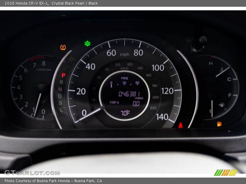 Crystal Black Pearl / Black 2016 Honda CR-V EX-L