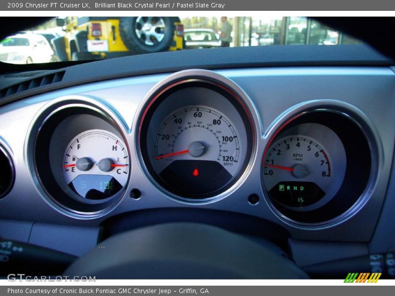 Brilliant Black Crystal Pearl / Pastel Slate Gray 2009 Chrysler PT Cruiser LX