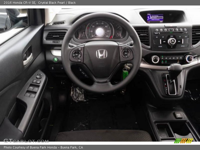 Crystal Black Pearl / Black 2016 Honda CR-V SE