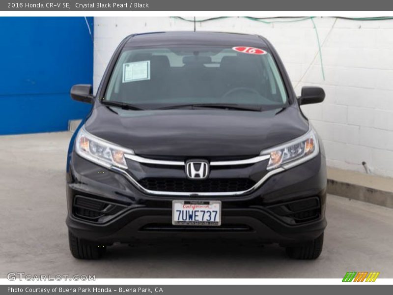 Crystal Black Pearl / Black 2016 Honda CR-V SE