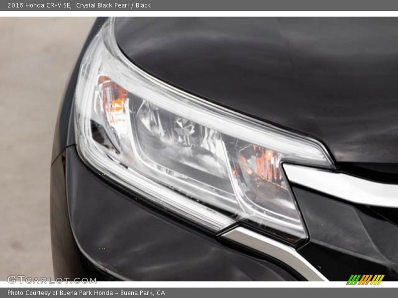 Crystal Black Pearl / Black 2016 Honda CR-V SE