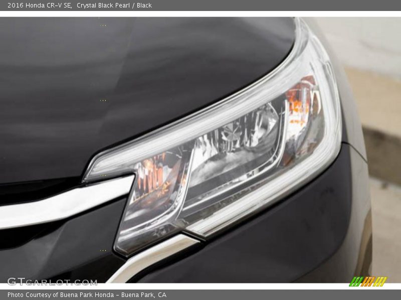 Crystal Black Pearl / Black 2016 Honda CR-V SE