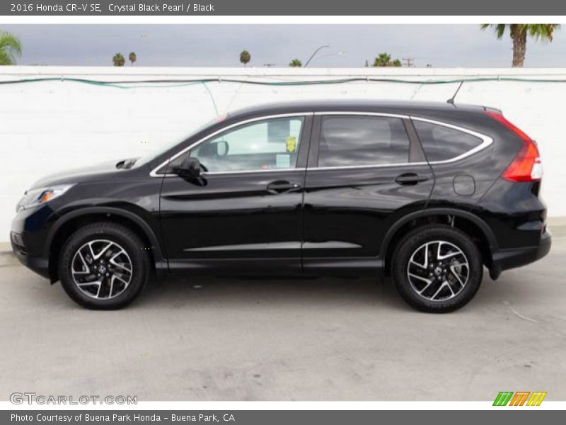 Crystal Black Pearl / Black 2016 Honda CR-V SE