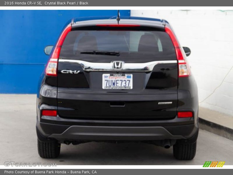 Crystal Black Pearl / Black 2016 Honda CR-V SE