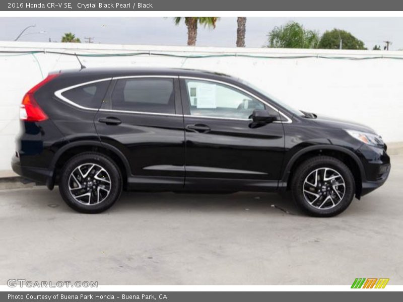 Crystal Black Pearl / Black 2016 Honda CR-V SE