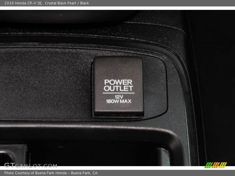 Crystal Black Pearl / Black 2016 Honda CR-V SE