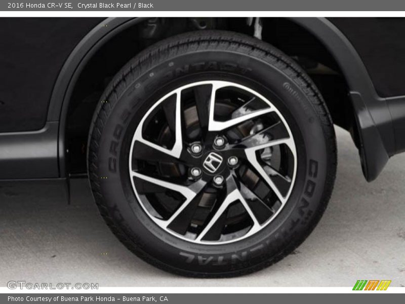 Crystal Black Pearl / Black 2016 Honda CR-V SE
