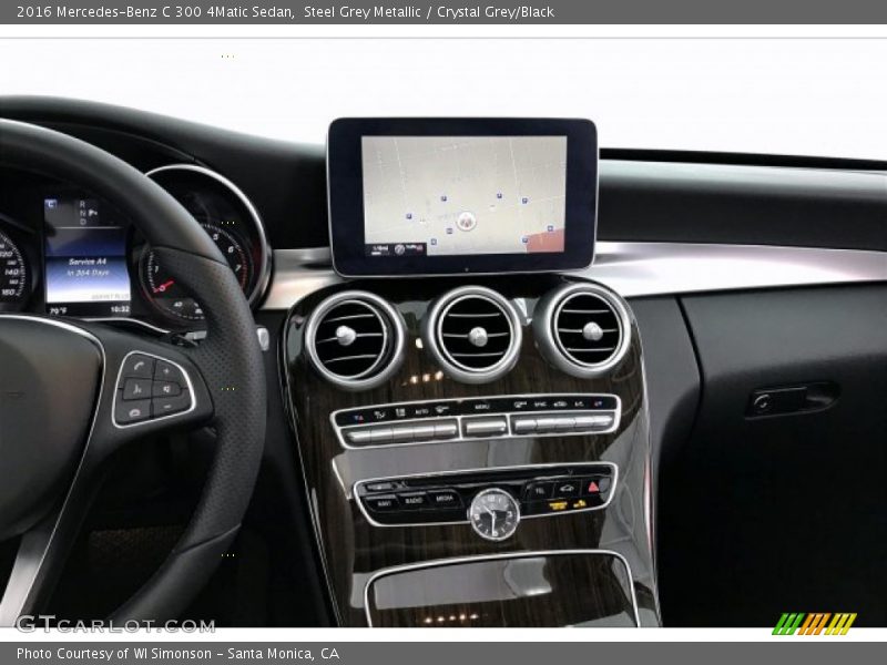 Steel Grey Metallic / Crystal Grey/Black 2016 Mercedes-Benz C 300 4Matic Sedan
