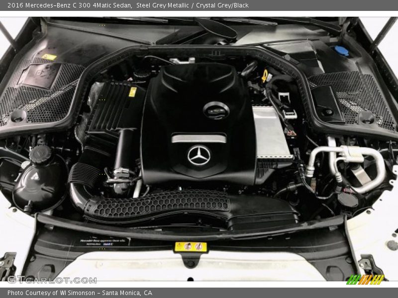 Steel Grey Metallic / Crystal Grey/Black 2016 Mercedes-Benz C 300 4Matic Sedan