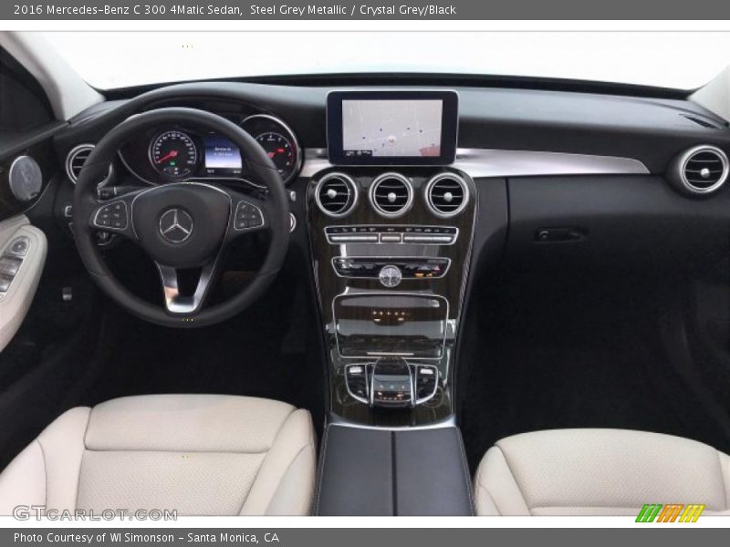 Steel Grey Metallic / Crystal Grey/Black 2016 Mercedes-Benz C 300 4Matic Sedan