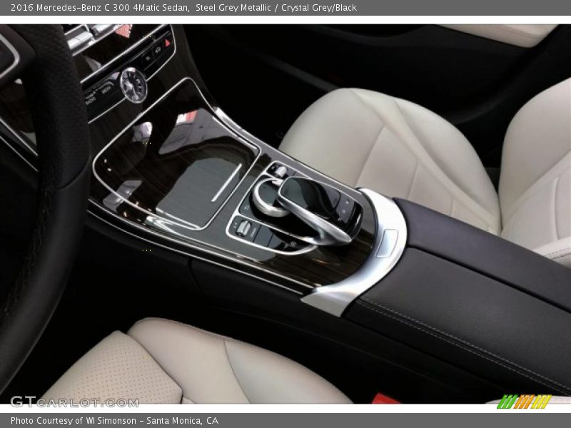 Steel Grey Metallic / Crystal Grey/Black 2016 Mercedes-Benz C 300 4Matic Sedan