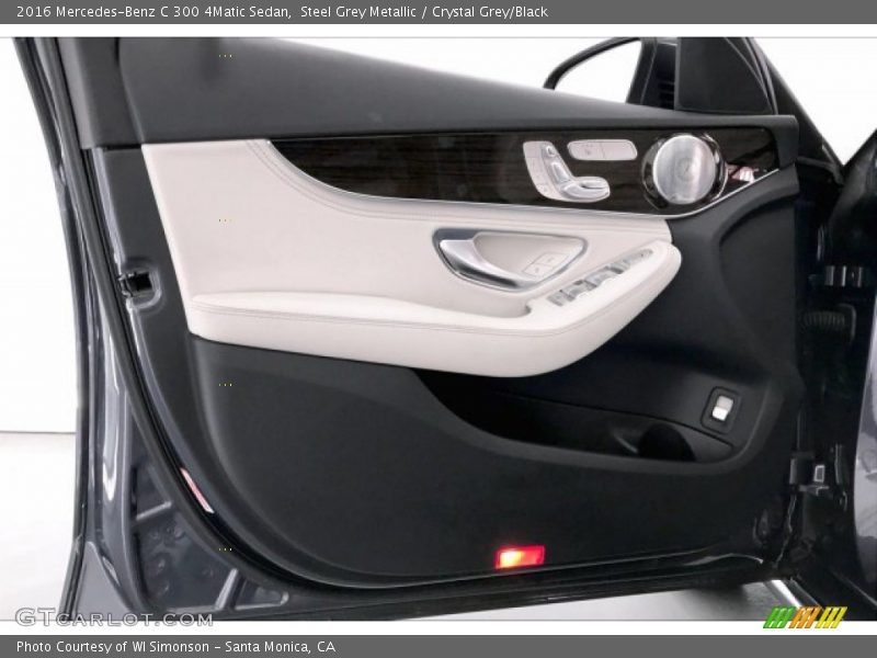 Steel Grey Metallic / Crystal Grey/Black 2016 Mercedes-Benz C 300 4Matic Sedan