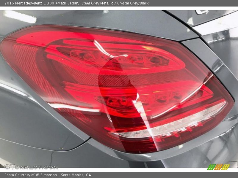 Steel Grey Metallic / Crystal Grey/Black 2016 Mercedes-Benz C 300 4Matic Sedan