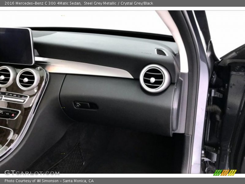 Steel Grey Metallic / Crystal Grey/Black 2016 Mercedes-Benz C 300 4Matic Sedan