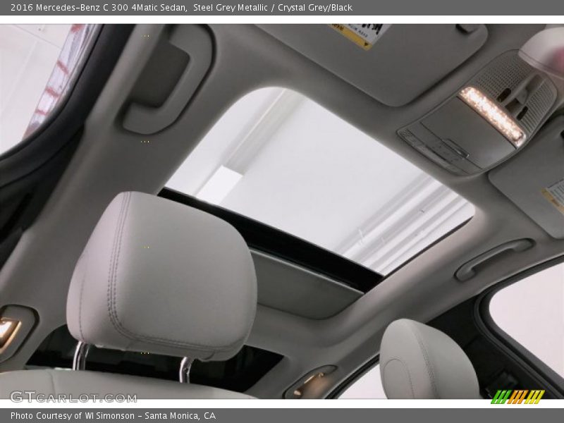 Steel Grey Metallic / Crystal Grey/Black 2016 Mercedes-Benz C 300 4Matic Sedan