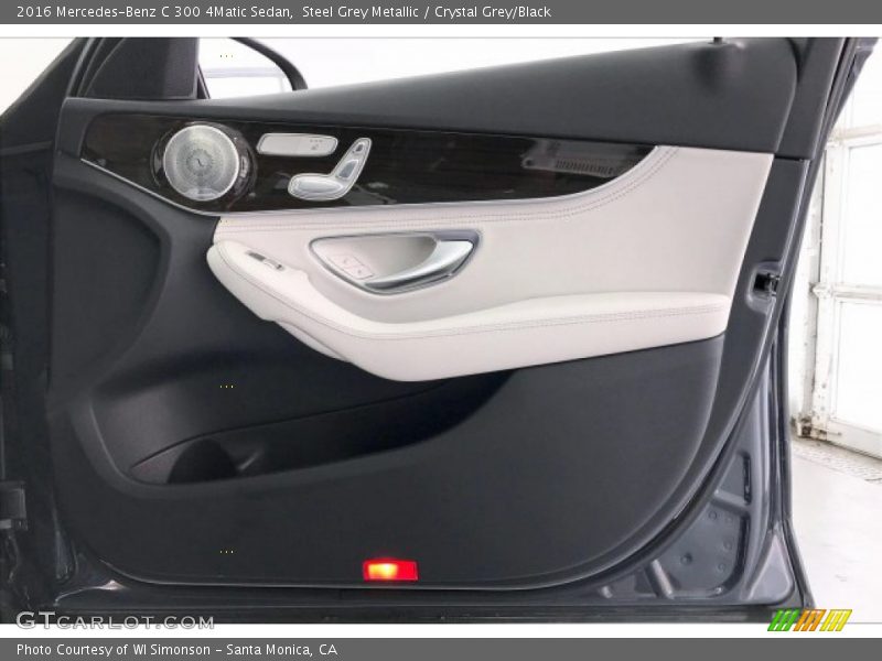 Steel Grey Metallic / Crystal Grey/Black 2016 Mercedes-Benz C 300 4Matic Sedan