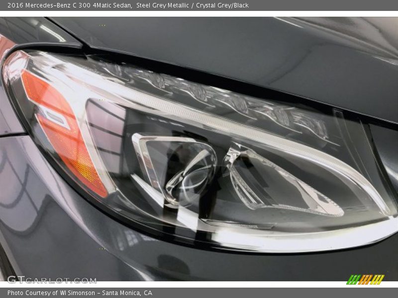 Steel Grey Metallic / Crystal Grey/Black 2016 Mercedes-Benz C 300 4Matic Sedan
