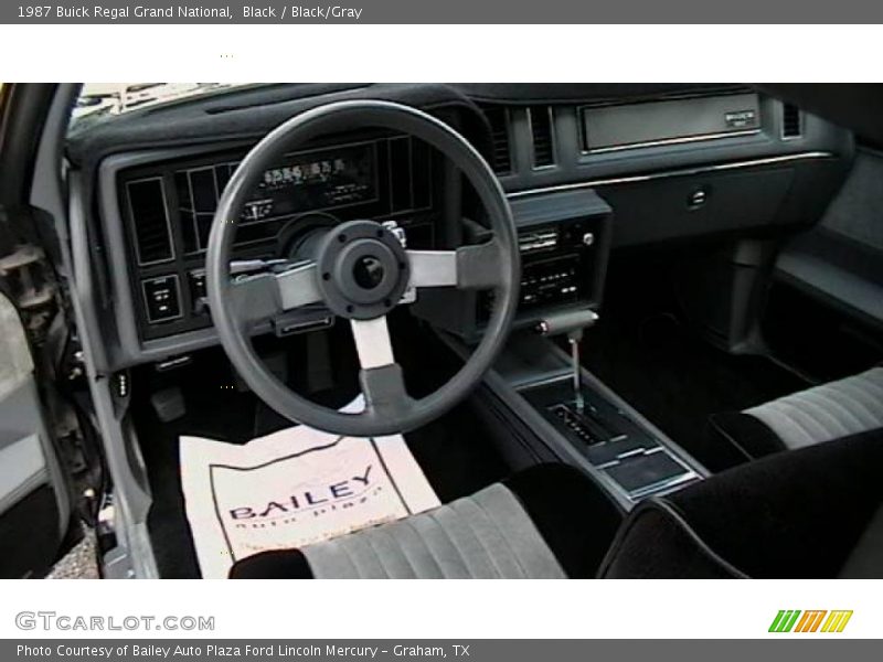 Black / Black/Gray 1987 Buick Regal Grand National