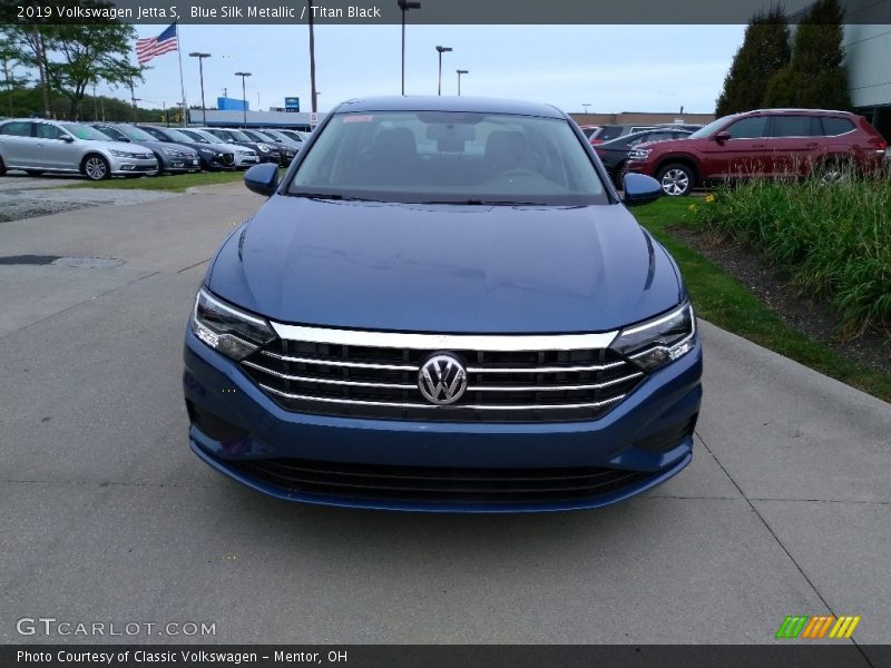 Blue Silk Metallic / Titan Black 2019 Volkswagen Jetta S