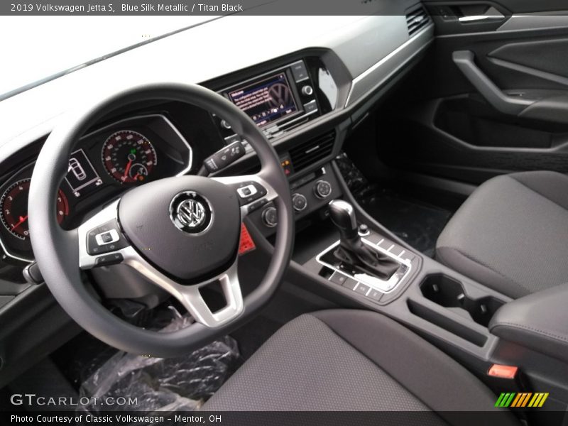 Blue Silk Metallic / Titan Black 2019 Volkswagen Jetta S