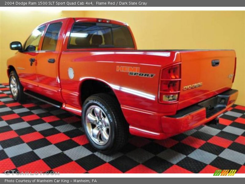 Flame Red / Dark Slate Gray 2004 Dodge Ram 1500 SLT Sport Quad Cab 4x4