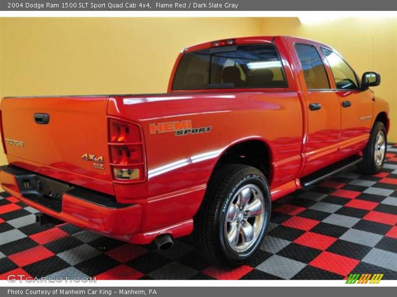 Flame Red / Dark Slate Gray 2004 Dodge Ram 1500 SLT Sport Quad Cab 4x4