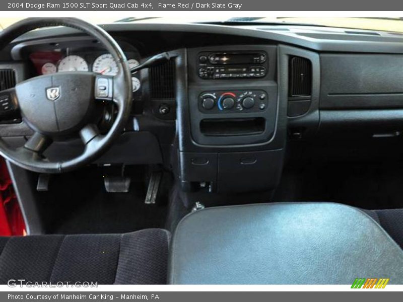 Flame Red / Dark Slate Gray 2004 Dodge Ram 1500 SLT Sport Quad Cab 4x4