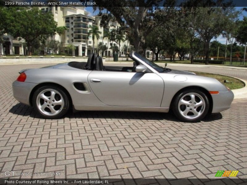 Arctic Silver Metallic / Black 1999 Porsche Boxster