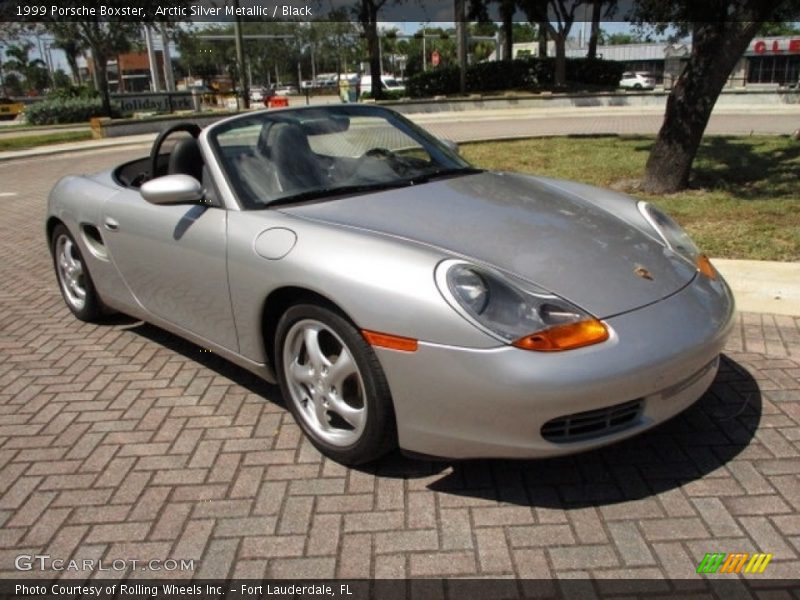 Arctic Silver Metallic / Black 1999 Porsche Boxster